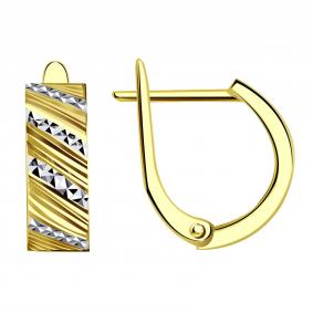 Серьги из лимонного золота МАГНАТ МА 011520Л МА 011520Л фото